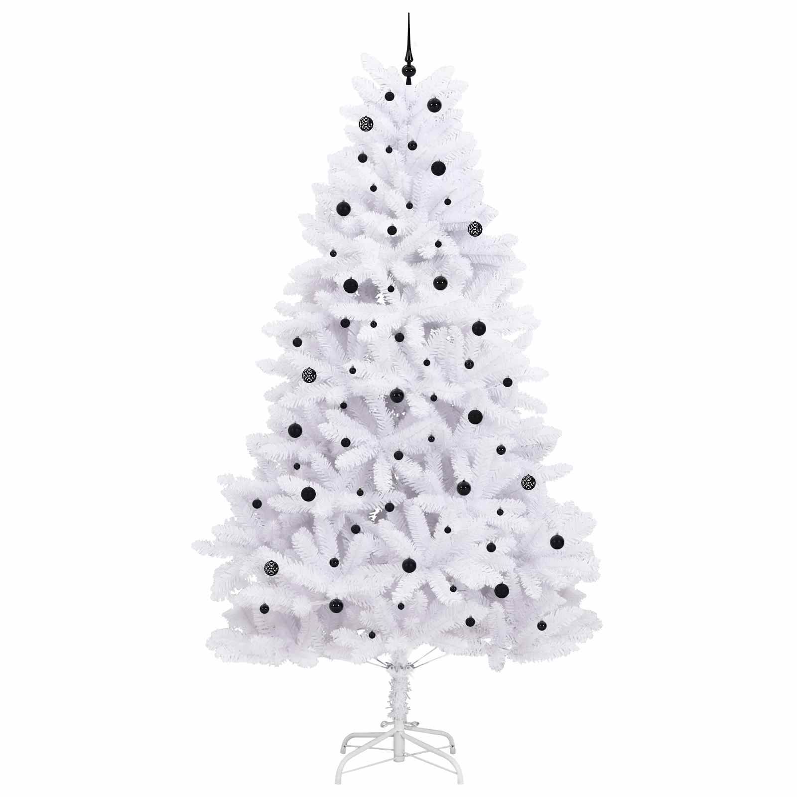 Sapin de Noël | Arbre de Noël Artificiel à Branches Articulées Blanc 300 cm Maison Chic - Image 4