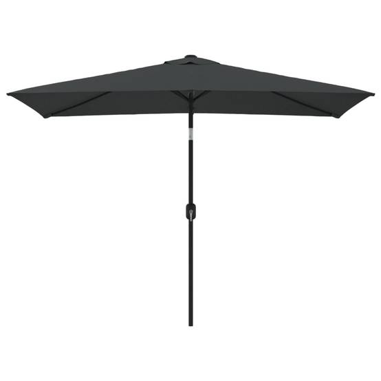 Parasol avec mât en métal 300 x 200 cm anthracite - Image 1