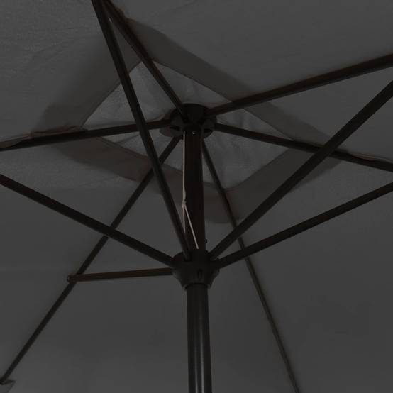 Parasol avec mât en métal 300 x 200 cm anthracite - Image 4