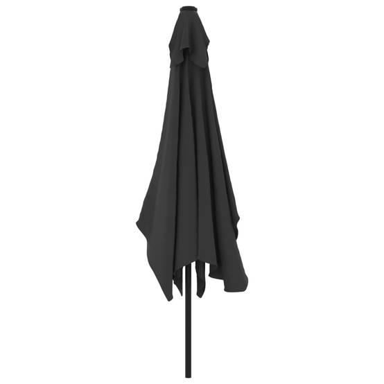 Parasol avec mât en métal 300 x 200 cm anthracite - Image 3