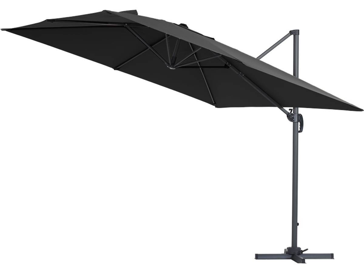 Habitat Et Jardin - Parasol Jardin Déporté Alu "sun 3" - Carré - 3 X 3 M - Noir + Housse De Protection -habitat Et Jardin - Imagen 2