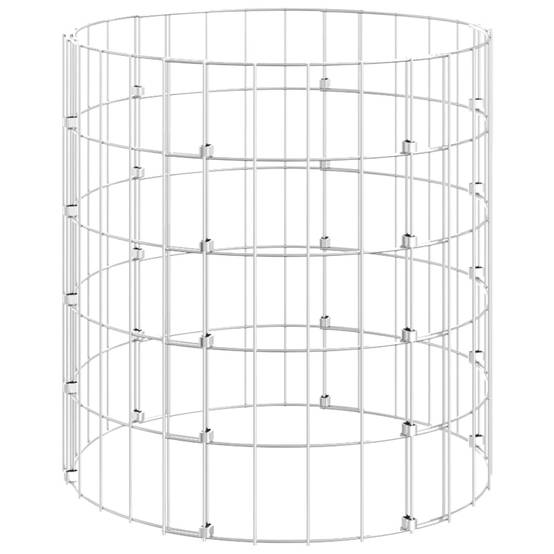 Composteur de jardin acier galvanisé argenté 50 x 50 x 50 cm - PANGIVO - Image 2