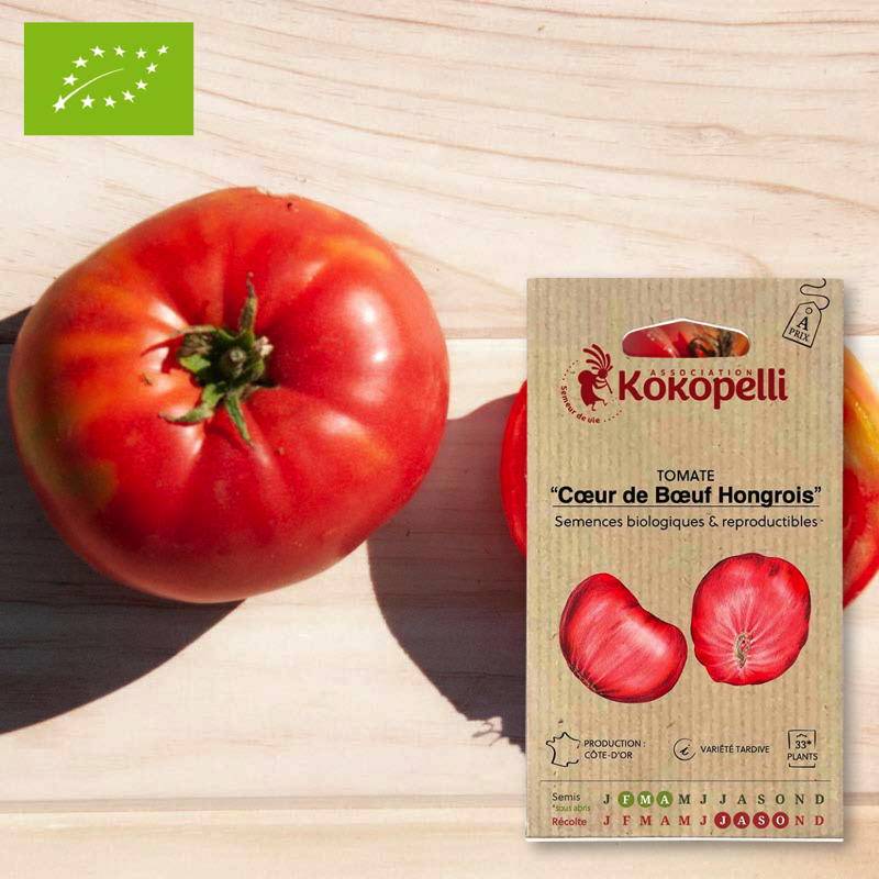Tomate Cœur de Bœuf Hongrois- Graines bio à semer - Imagen 1