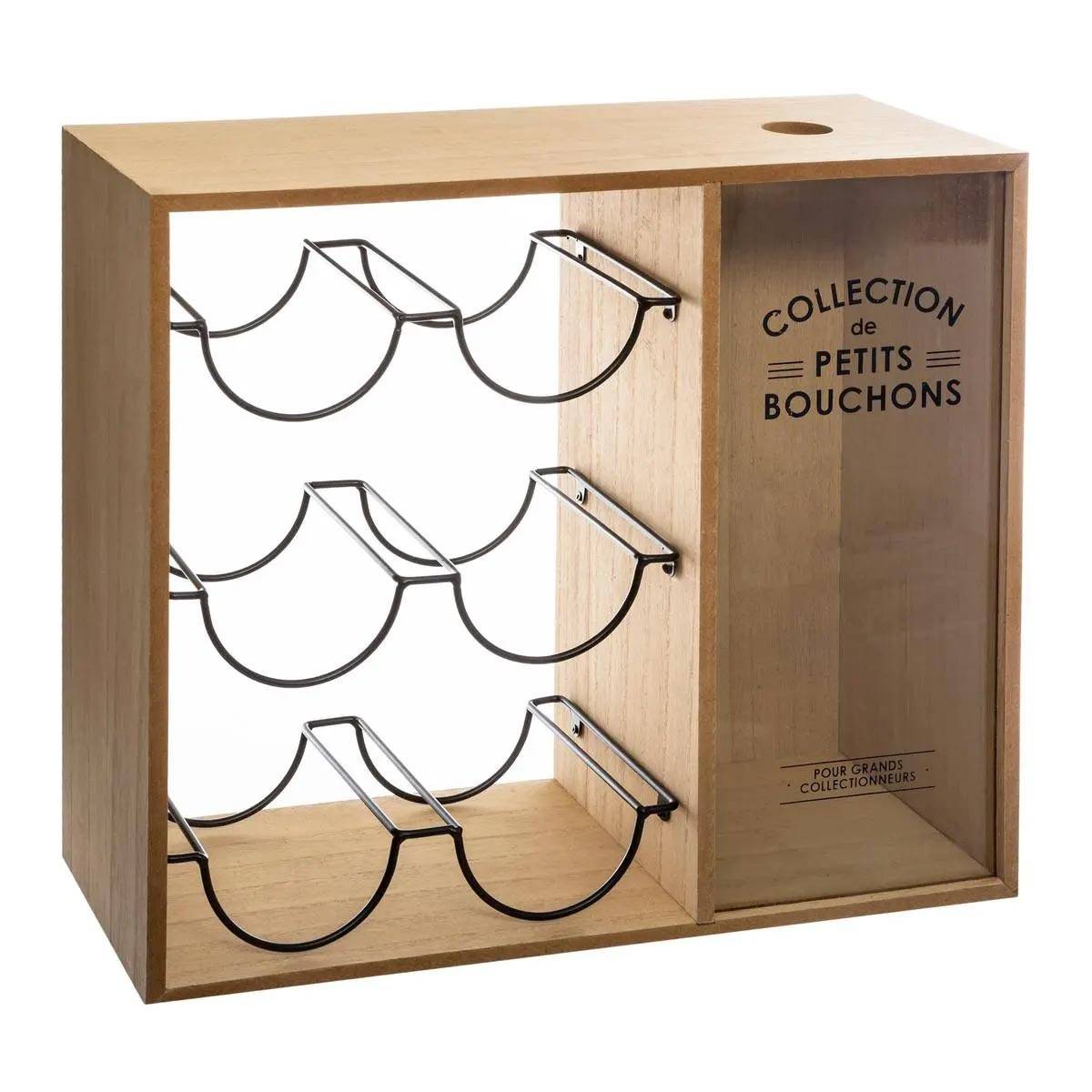 Casier Range-Bouteilles "Loft" 40cm Naturel - Image 1