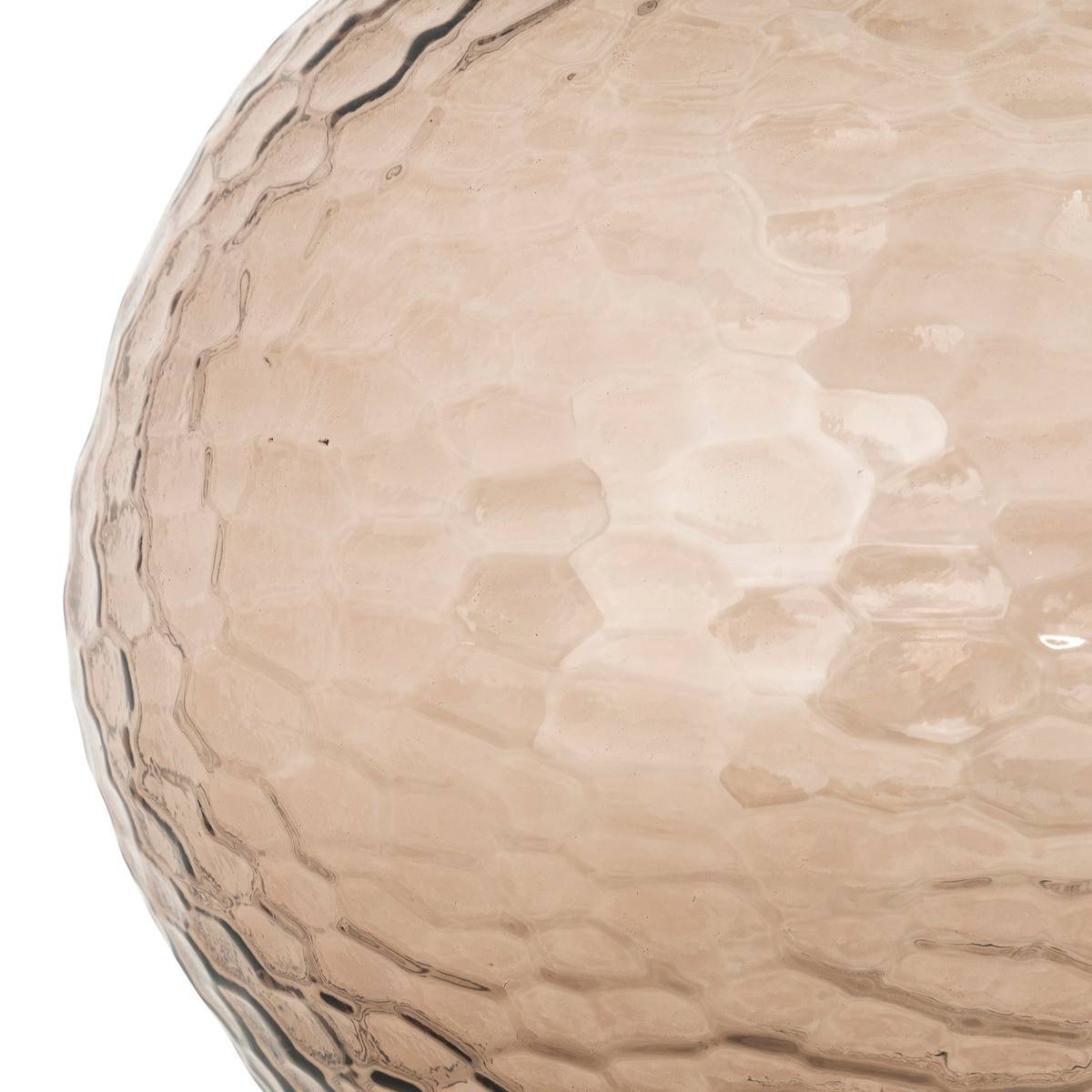 Atmosphera - Vase en verre martelé Marron H 33 cm - Imagen 2
