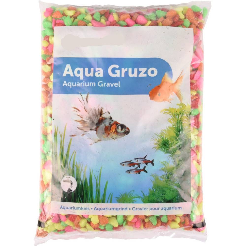 animallparadise - Gravier Neon rainbow mix 1kg pour aquarium. - Imagen 1