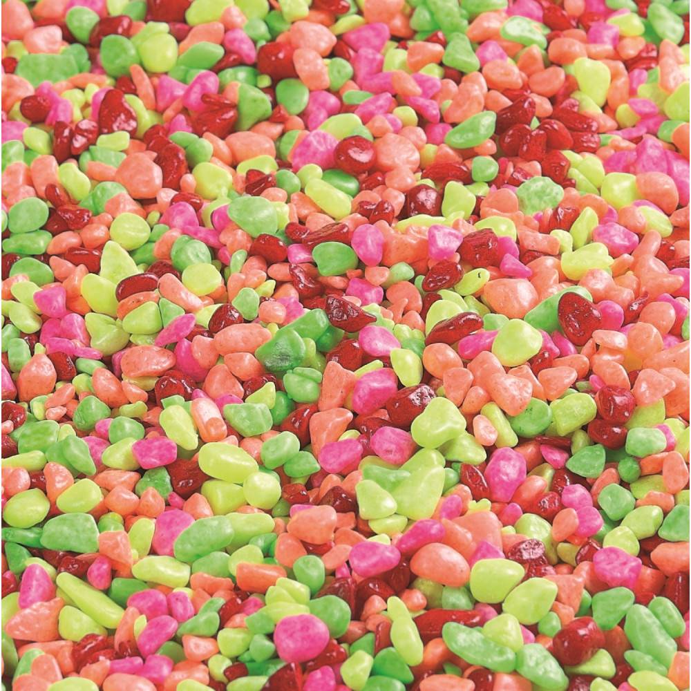 animallparadise - Gravier Neon rainbow mix 1kg pour aquarium. - Imagen 2