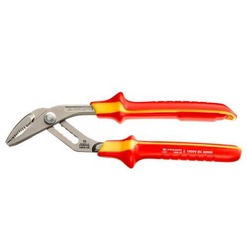 Facom - Pince multiprises isolée - 25 cm - FACOM - Gaine antidérapante isolée 1000 Volts - 180A.VE - Imagen 1