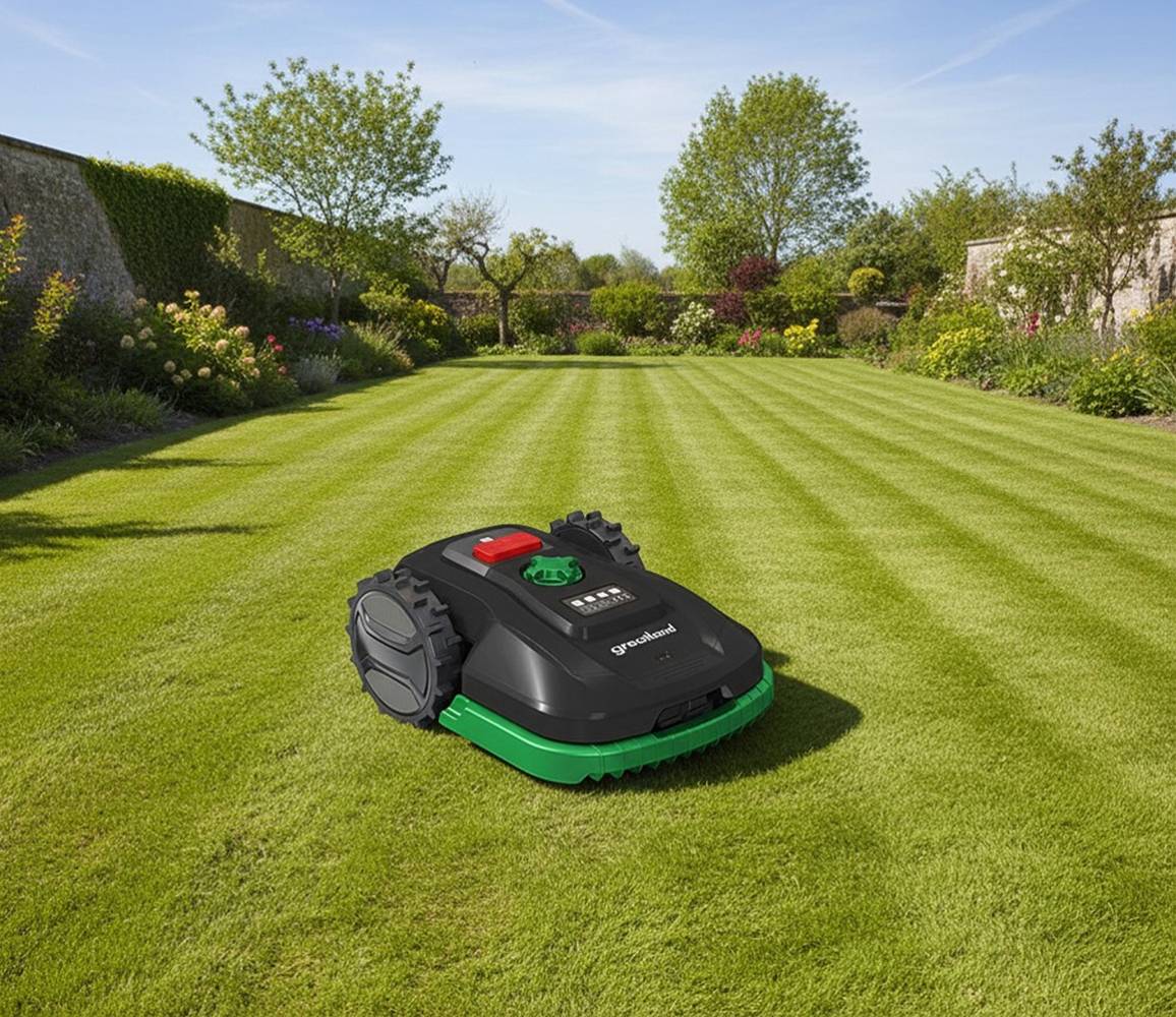 Greatland - Robot tondeuse 20V avec fil périmétrique - 900M² - Largeur de coupe 18cm - Image 5