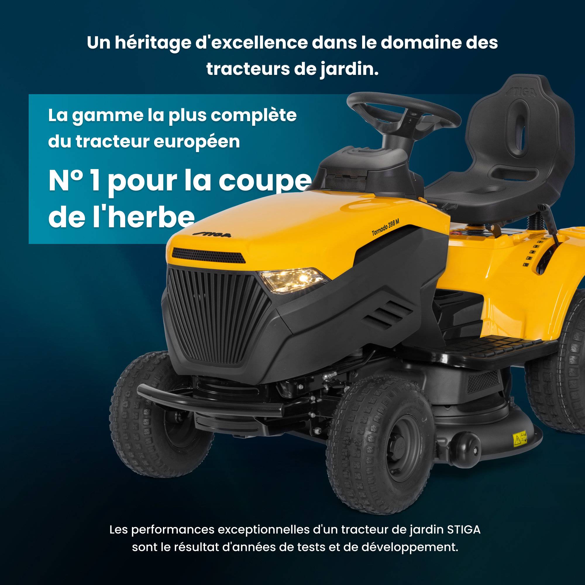Stiga - Tornado 398 M a : Tracteur Tondeuse Thermique pour Grands Jardins - STIGA - Image 3