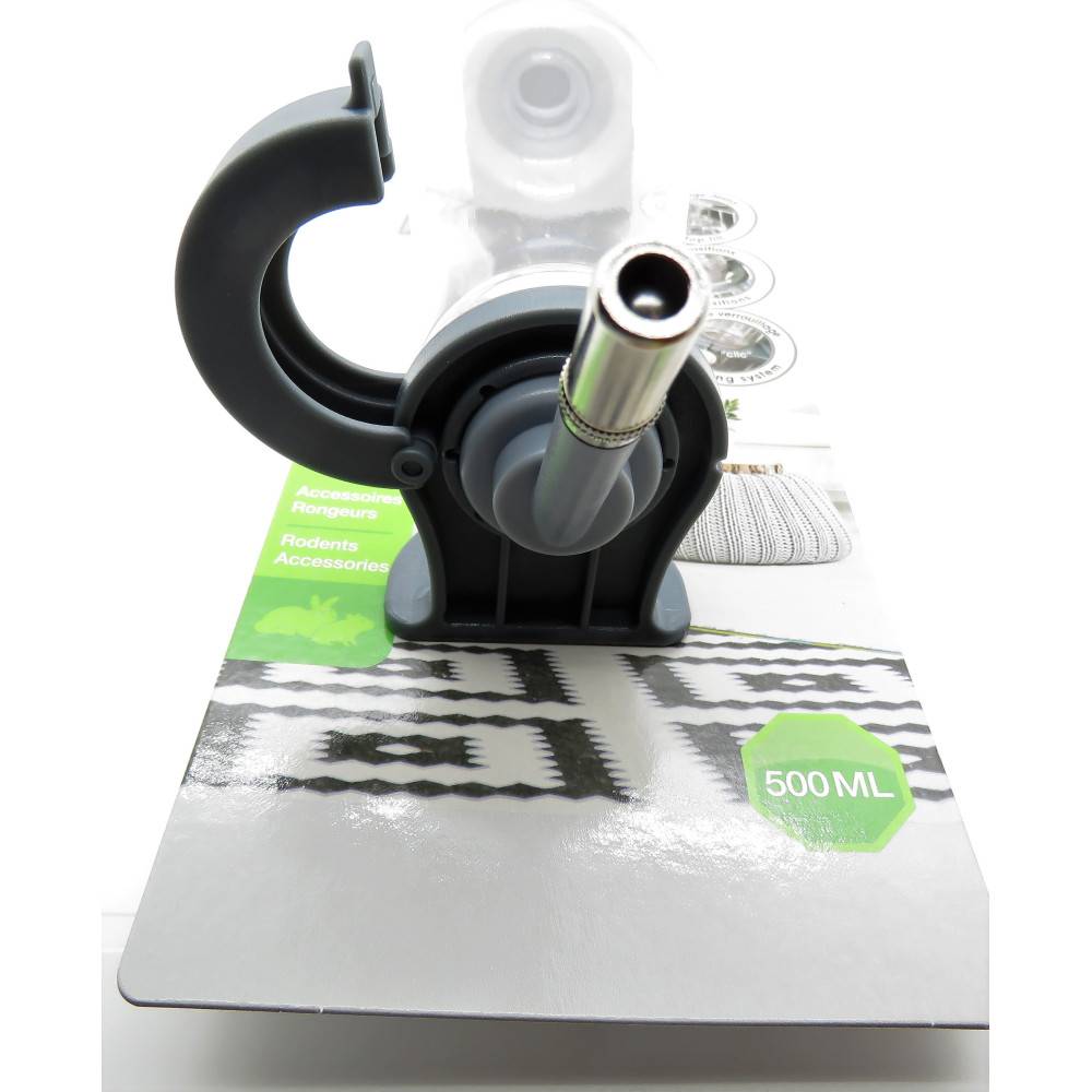 animallparadise - Biberon Néo  pour rongeur contenance  500 ml couleur gris. - Imagen 3