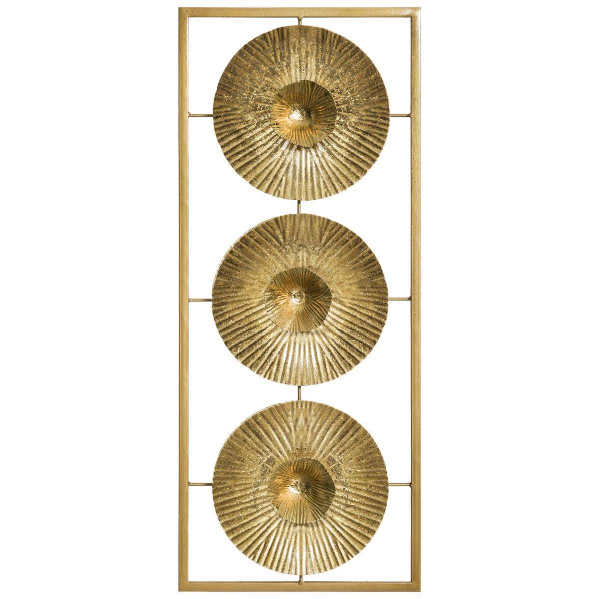 Atmosphera - Déco murale métal doré 25x61cm - Atmosphera Créateur d'intérieur - Imagen 1