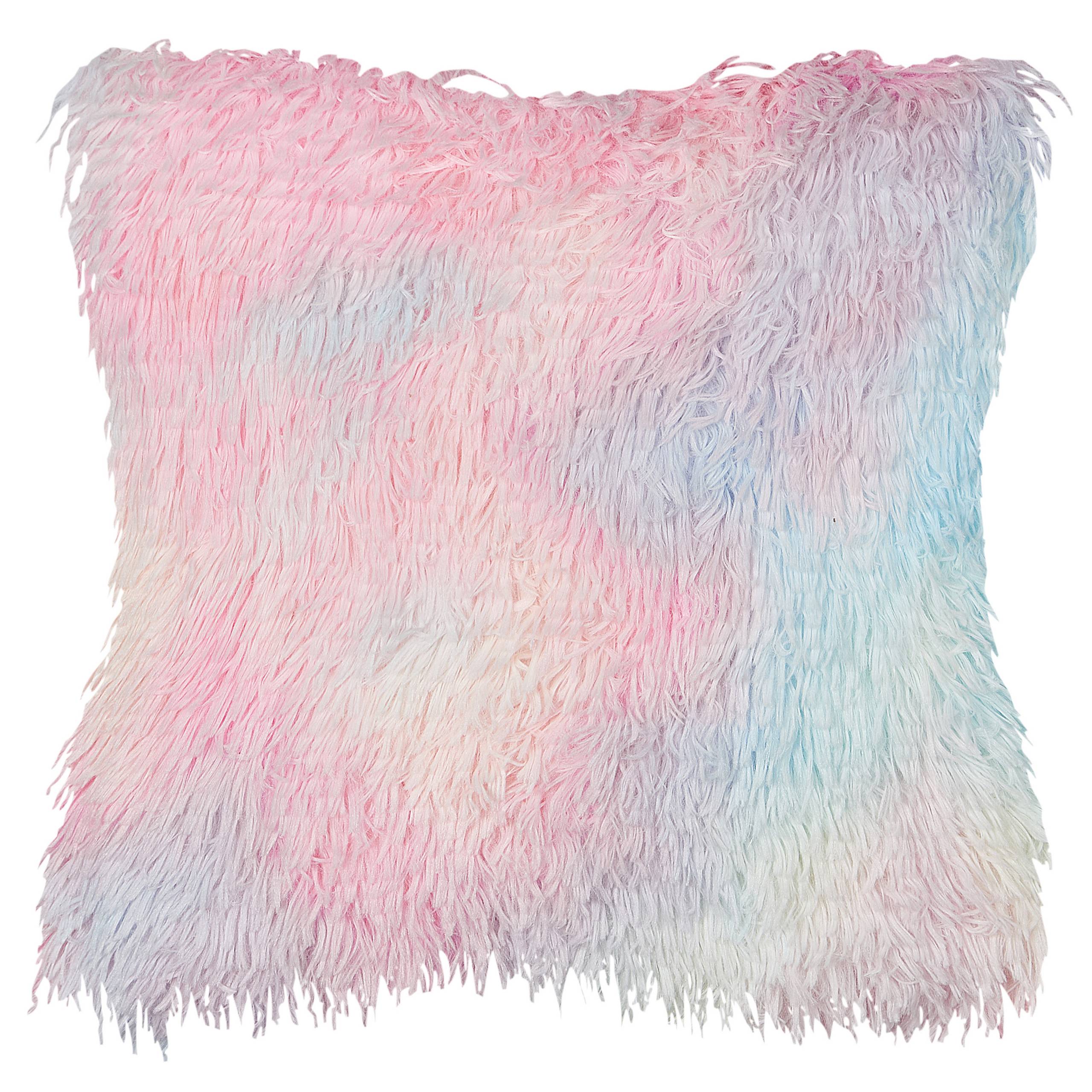 Coussin décoratif Fourrure synthétique Multicolore AMARYLLIS - Beliani - Image 3