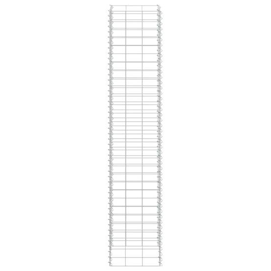 Lot de 3 Lits Surélevés Gabion en Fer Mur de Soutènement Décoratif 30x30x150 cm - ComfortXL Outdoor Living - Image 7