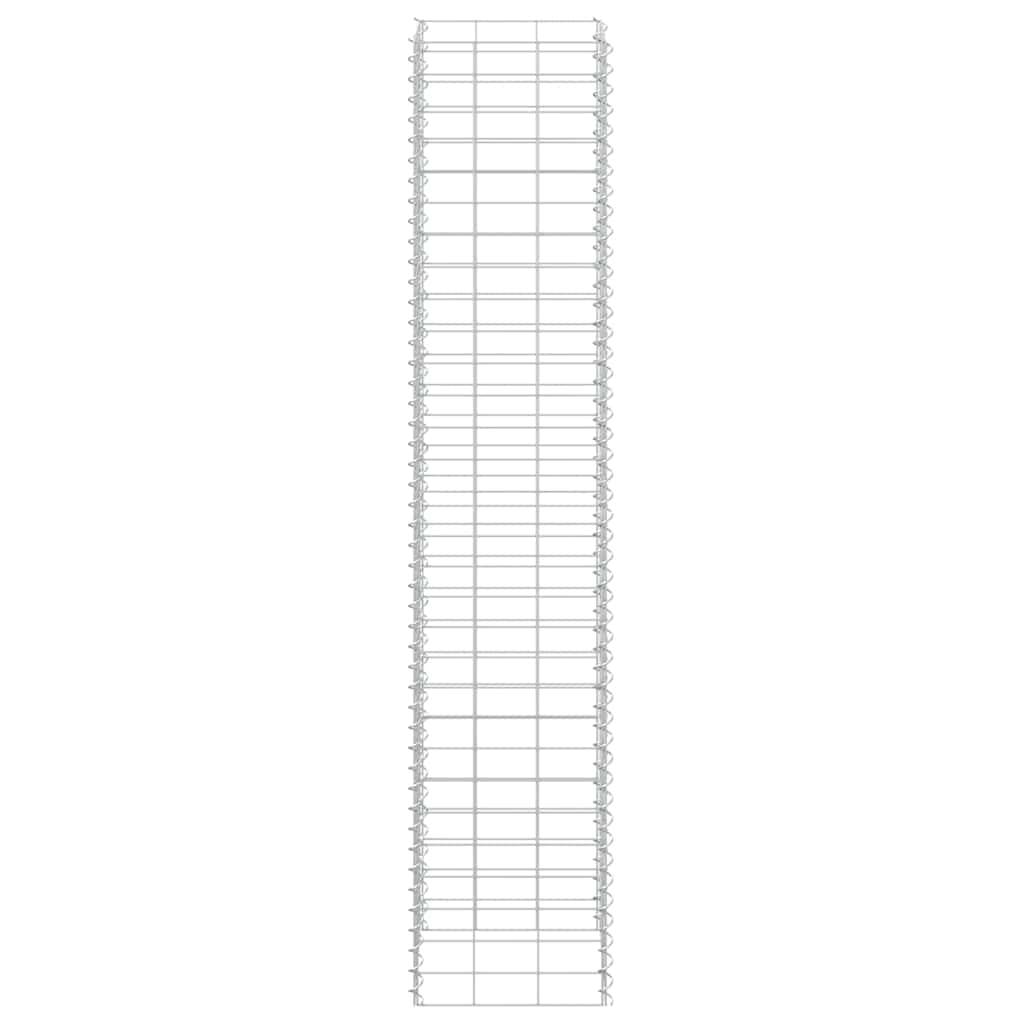 Lot de 3 Lits Surélevés Gabion en Fer Mur de Soutènement Décoratif 30x30x150 cm - ComfortXL Outdoor Living - Image 7