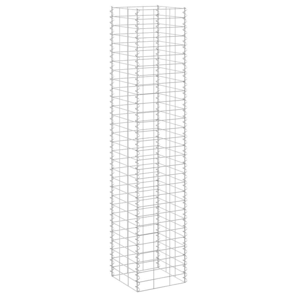 Lot de 3 Lits Surélevés Gabion en Fer Mur de Soutènement Décoratif 30x30x150 cm - ComfortXL Outdoor Living - Image 6