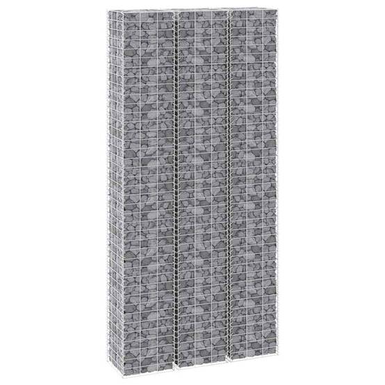 Lot de 3 Lits Surélevés Gabion en Fer Mur de Soutènement Décoratif 30x30x150 cm - ComfortXL Outdoor Living - Image 5