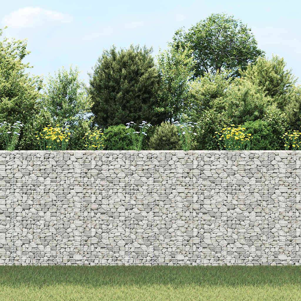 Lot de 3 Lits Surélevés Gabion en Fer Mur de Soutènement Décoratif 30x30x150 cm - ComfortXL Outdoor Living - Image 3