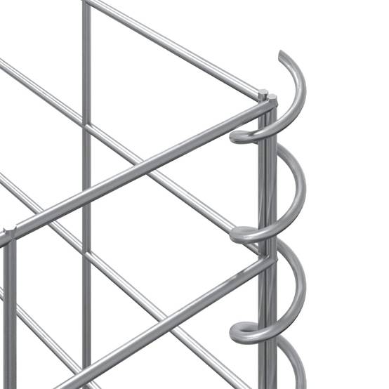Lot de 3 Lits Surélevés Gabion en Fer Mur de Soutènement Décoratif 30x30x150 cm - ComfortXL Outdoor Living - Image 8