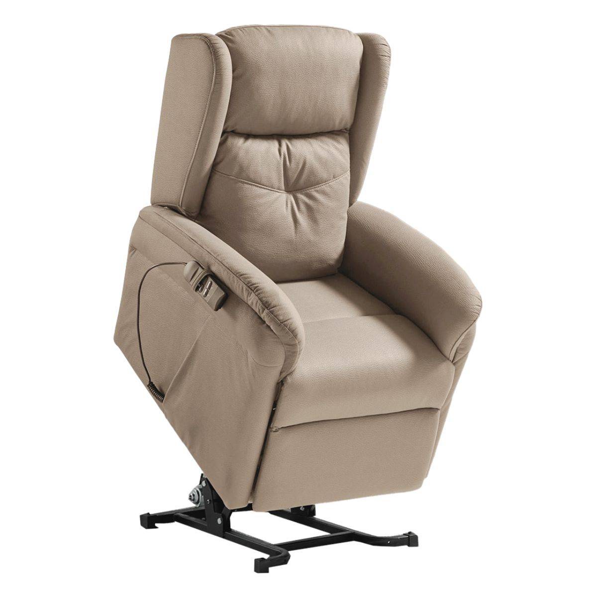 ALTOBUY - Fauteuil Relax Releveur Electrique Beige Tissu Waterproof - DONOSTIA - Image 1