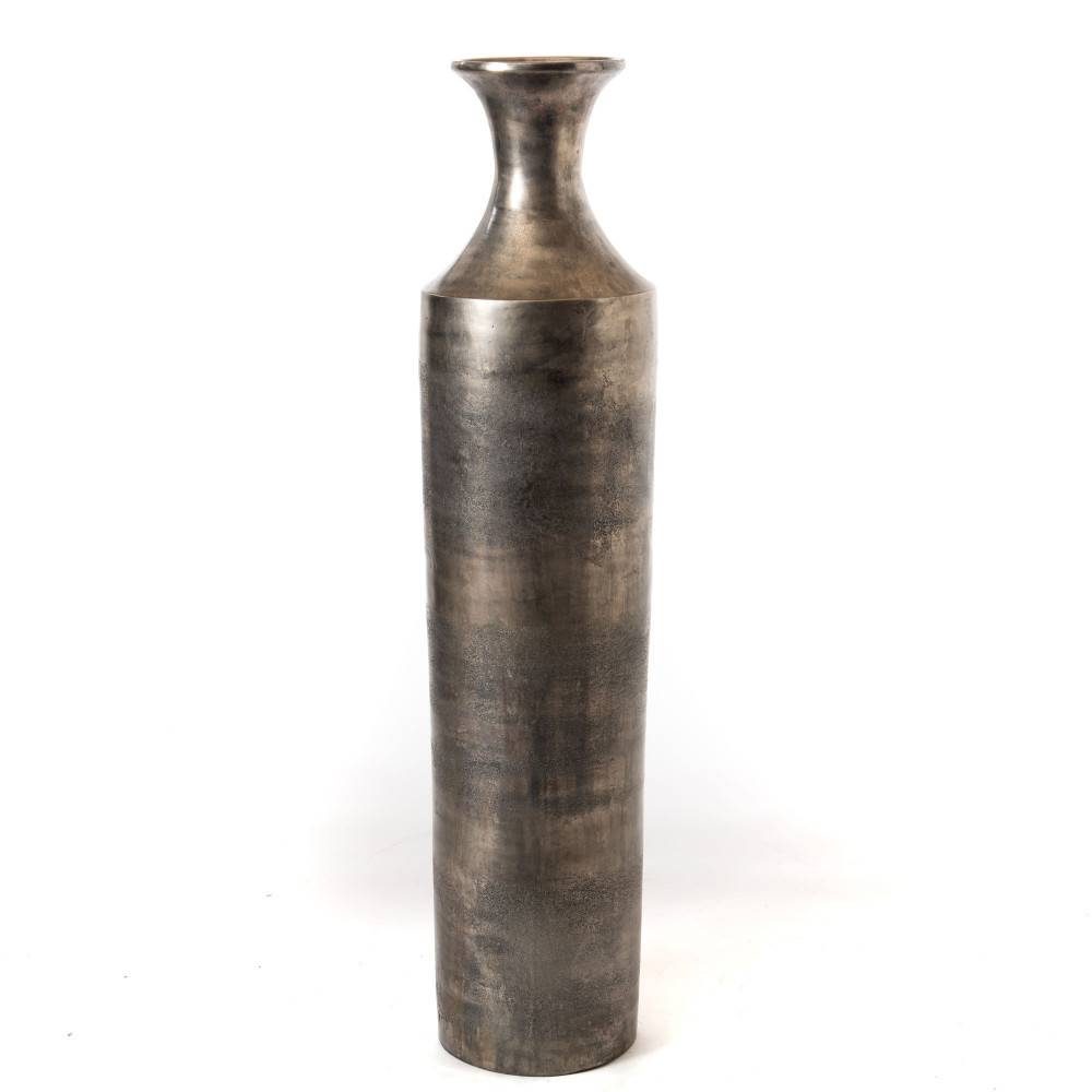 Amadeus - Vase haut effet étain H120 cm