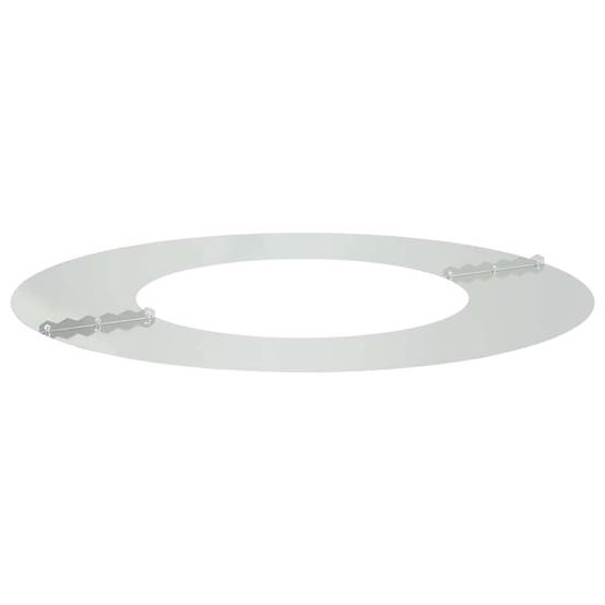 Entourage d'Arbre Plat Acier Galvanisé pour Jardin Protection Parterre Ø70 cm Gris - ComfortXL Outdoor Living - Image 4