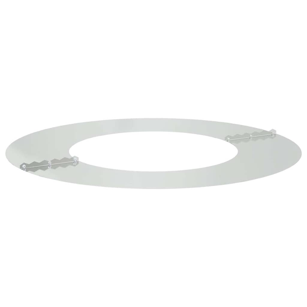 Entourage d'Arbre Plat Acier Galvanisé pour Jardin Protection Parterre Ø70 cm Gris - ComfortXL Outdoor Living - Image 4