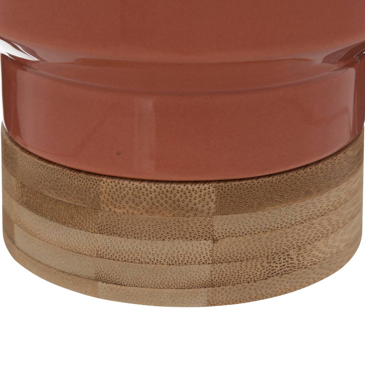 Pot en Céramique Pêche et Bambou D 16 x H 17 cm - Imagen 2