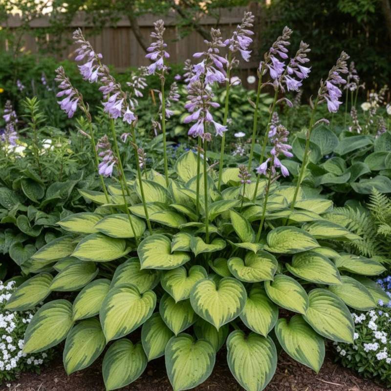 Hosta Gold Standard à fleurs Bleue/Violette - feuillage Caduc - Godet - 5/20 cm - Imagen 1
