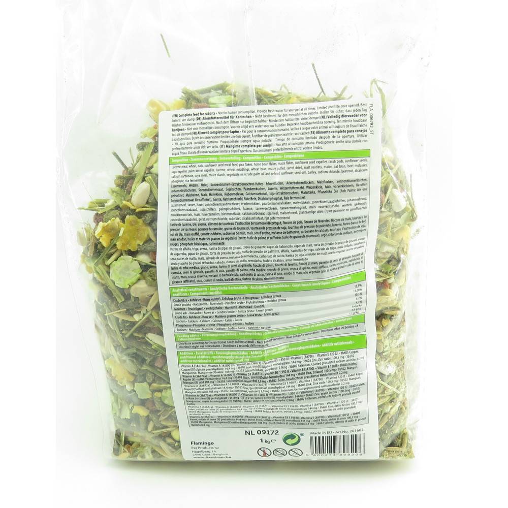 Flamingo - Nourriture Mélange complet pour lapin sac de 1 kg - Imagen 3