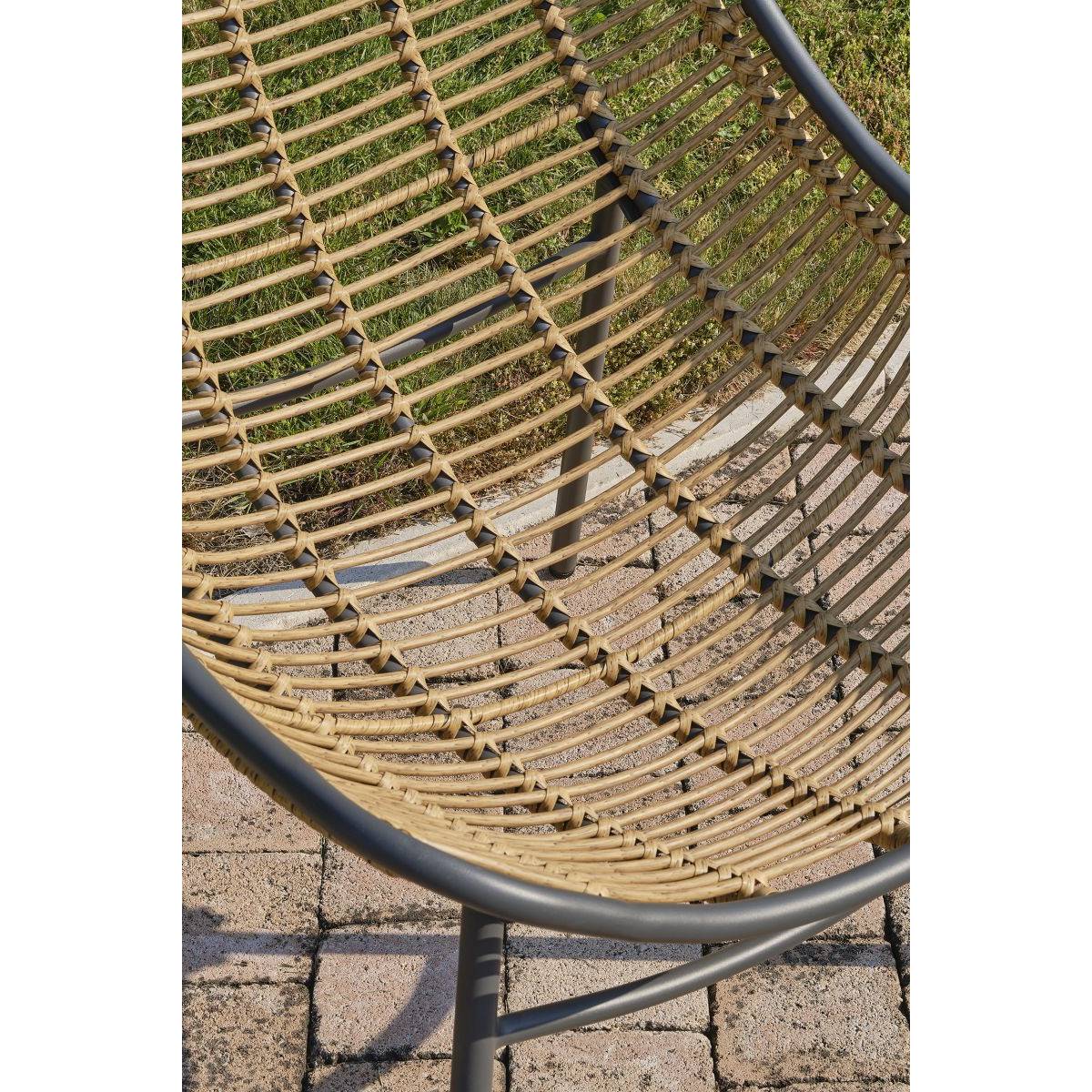 Dcb Garden - Salon de Jardin 4 Places en Résine Tressée "Tulum" 150cm Marron - Imagen 2