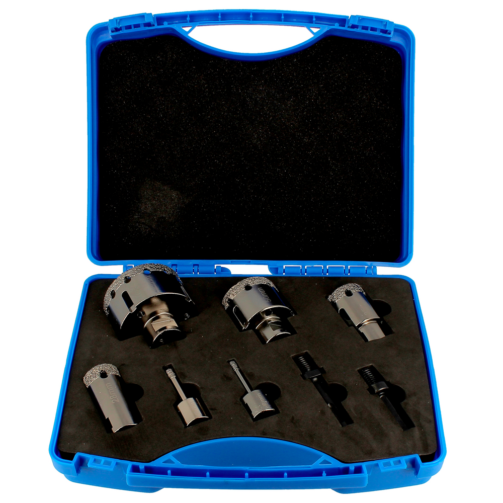COFFRET 6 TREPANS DIAMANTES M14 GRES CERAME Ø6/8/28/35/50/68 - VAL66.06 - LEMAN - Imagen 1