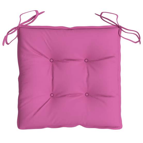 PANGIVO - Lot de 2 coussins de chaise polyester rose 40 x 40 x 7 cm - PANGIVO - Image 6