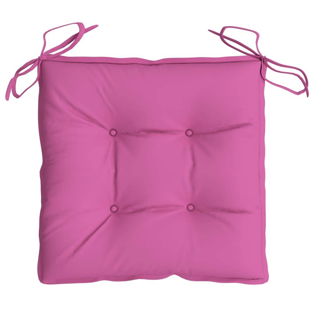 PANGIVO - Lot de 2 coussins de chaise polyester rose 40 x 40 x 7 cm - PANGIVO - Image 6