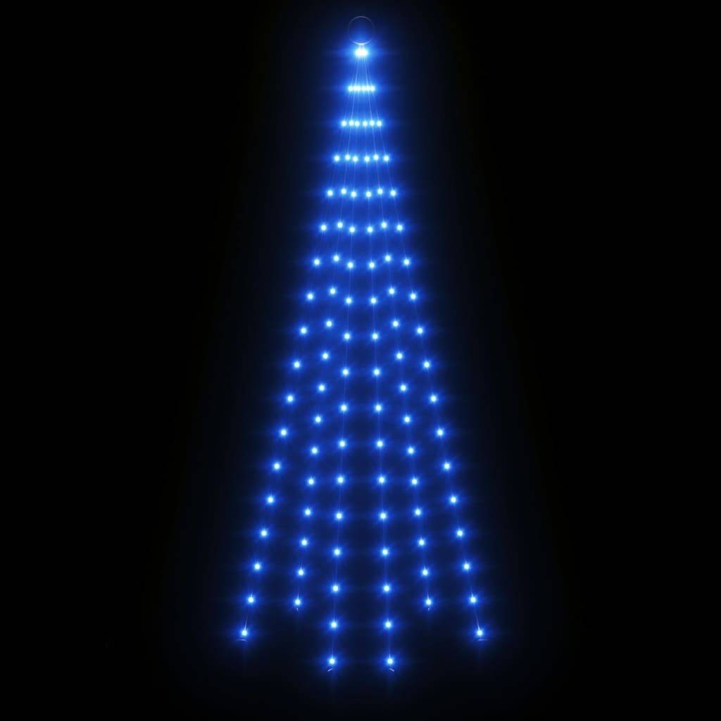 Vidaxl - Sapin de Noël sur mât de drapeau 108 LED Bleues 180 cm vidaXL 343520 - Image 10