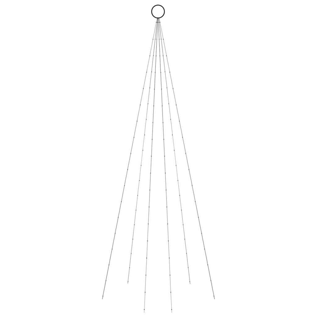 Vidaxl - Sapin de Noël sur mât de drapeau 108 LED Bleues 180 cm vidaXL 343520 - Image 9