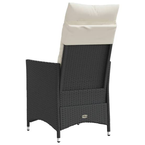 Chaise bois composite 1 places rotin noir 56 x 59 x 92 cm - Prolenta premium p364.2 - Image 6