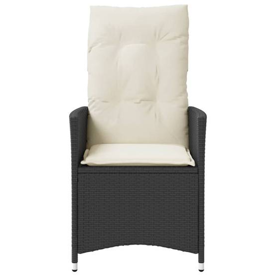 Chaise bois composite 1 places rotin noir 56 x 59 x 92 cm - Prolenta premium p364.2 - Image 4