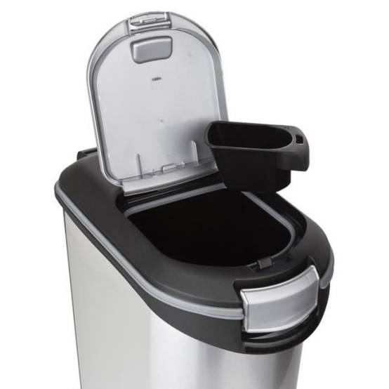 CURVER Conteneur a croquettes pour chien 20 kg - 54L - Aspect métal - Image 3