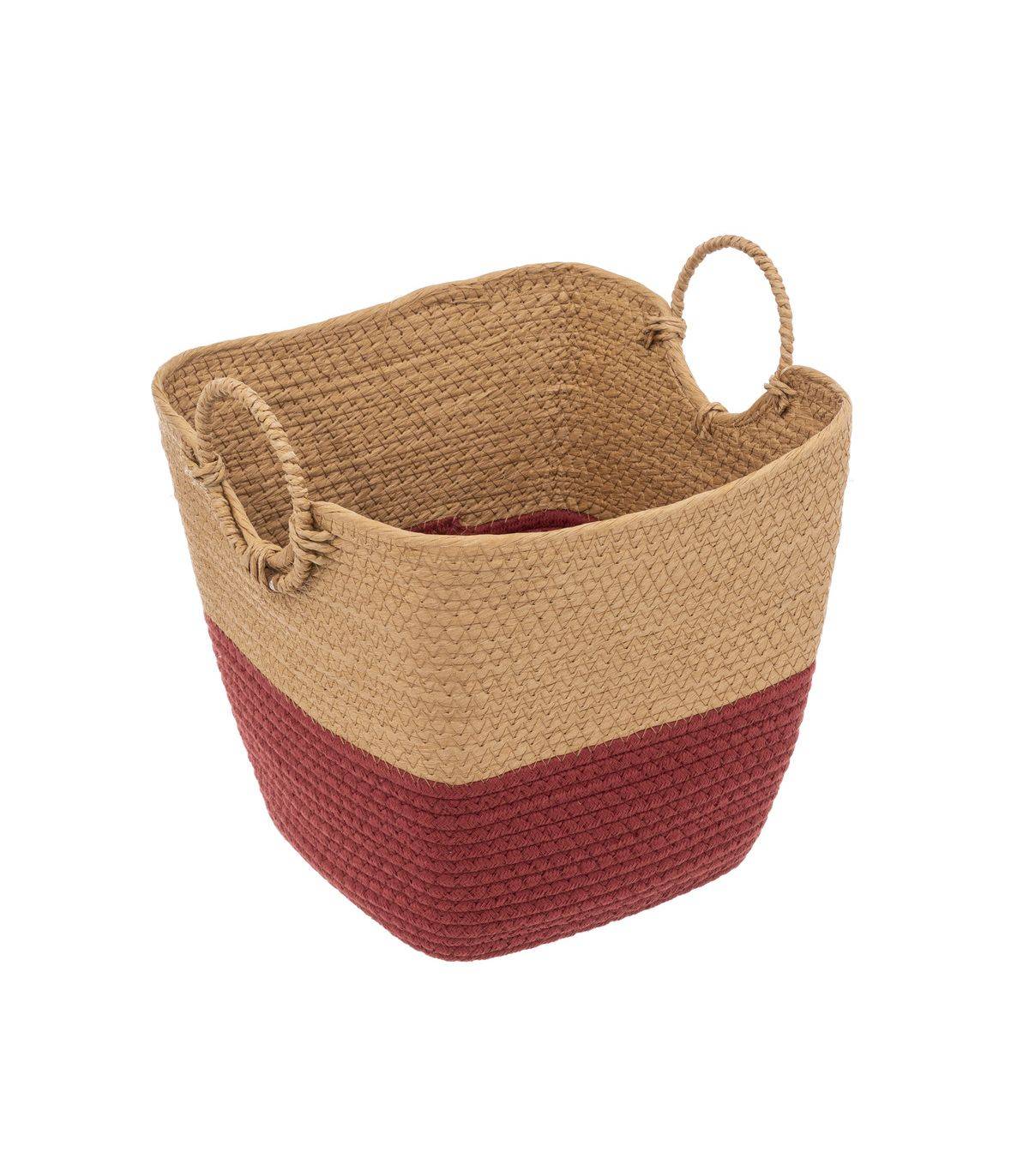 Lot de 3 Paniers de rangement Beige et Terre de Sienne - Imagen 5