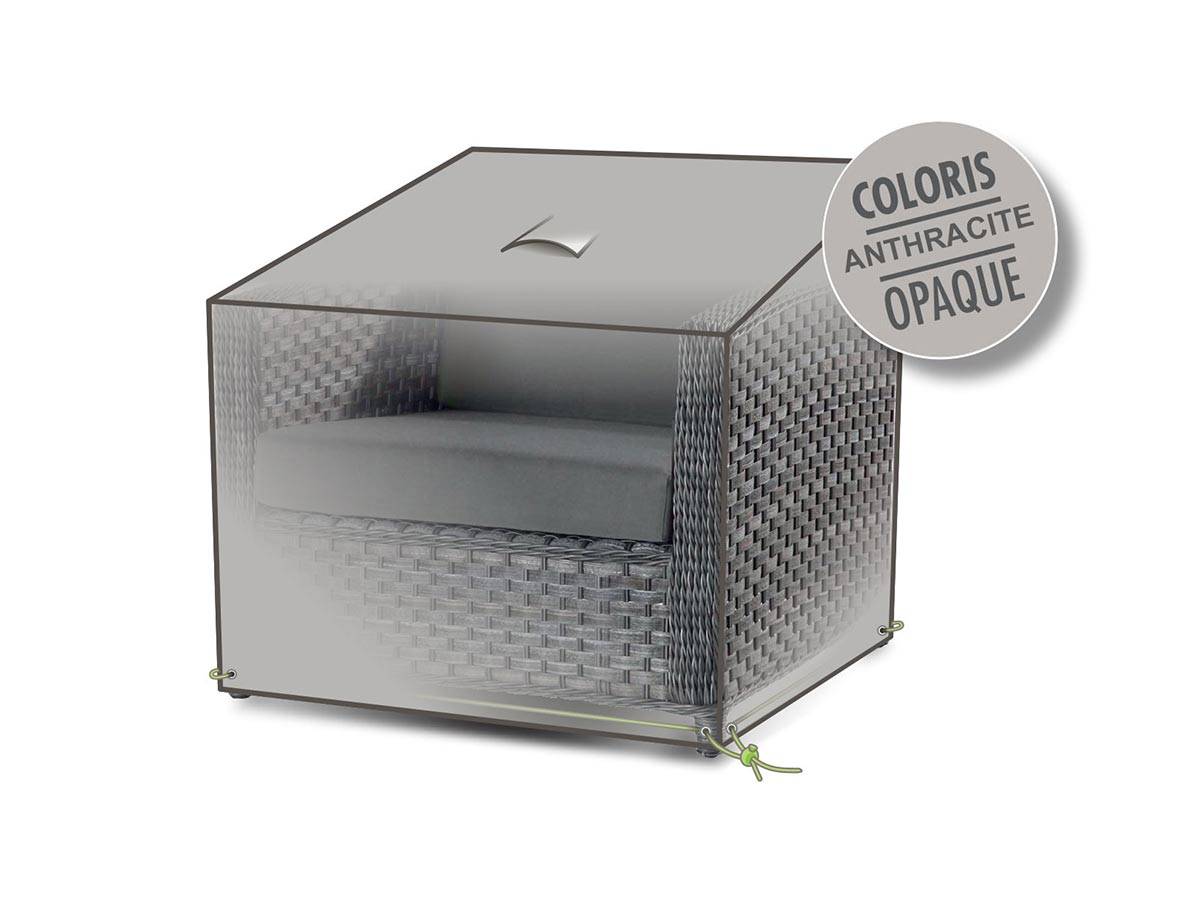 Housse de protecton Cover Air pour fauteuil de jardin - 85 x 85 x 70 cm - Jardiline - Image 1