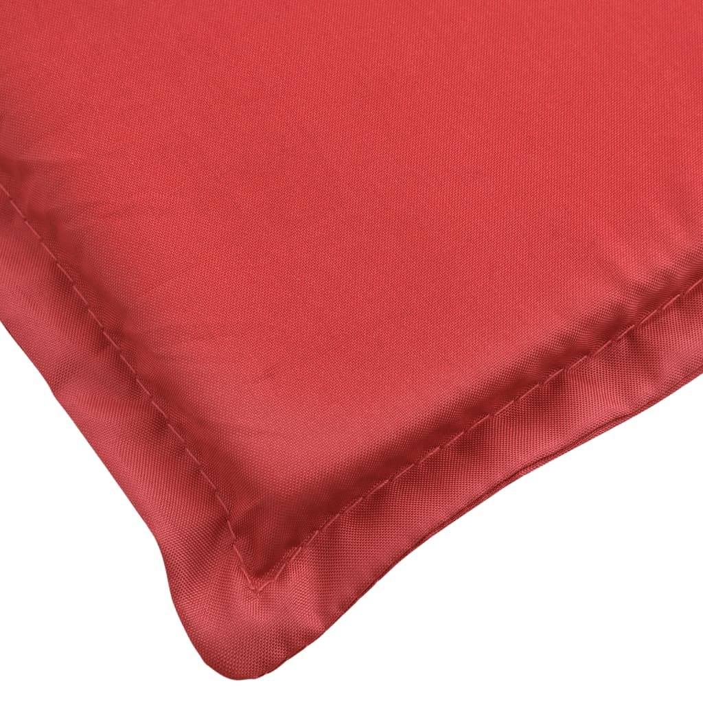 Coussin Bain de soleil | Coussin de chaise longue rouge 200x60x3 cm tissu oxford Maison Chic - Image 6