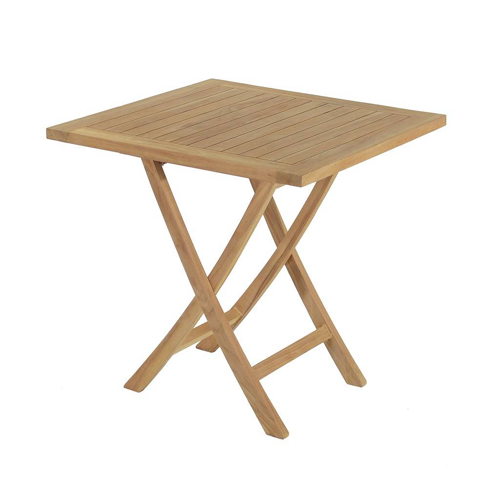 Table pliante carrée en teck massif Gap 75 cm - TECK'Attitude - Imagen 1