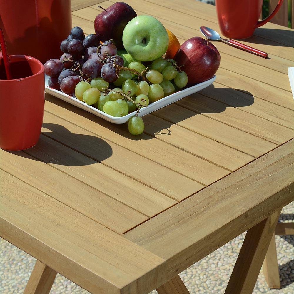 Table pliante carrée en teck massif Gap 75 cm - TECK'Attitude - Imagen 6