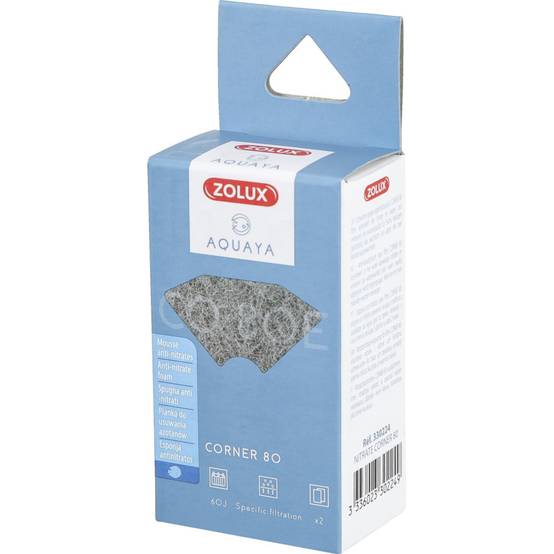 Zolux - Filtre pour pompe corner 80, filtre CO 80 E mousse anti-nitrates x 2. pour aquarium. - Image 2