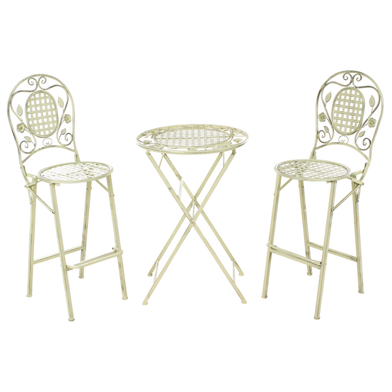 Set de bistrot, 2 Personnes Métal Vert clair BIVIO - Beliani - Image 1