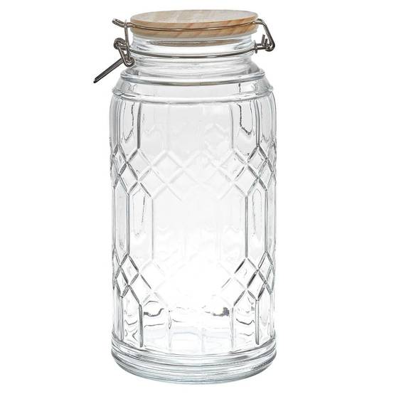 Lot de 2 Bocaux de Conservation 2,7L en Verre Couvercle Bambou - VITRAS - Image 3