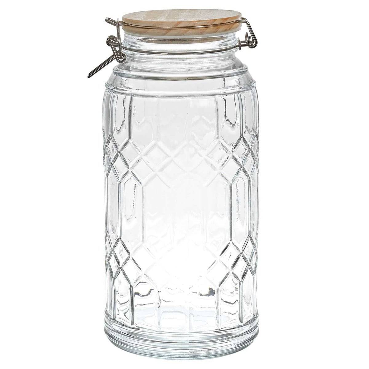 Lot de 2 Bocaux de Conservation 2,7L en Verre Couvercle Bambou - VITRAS - Image 3