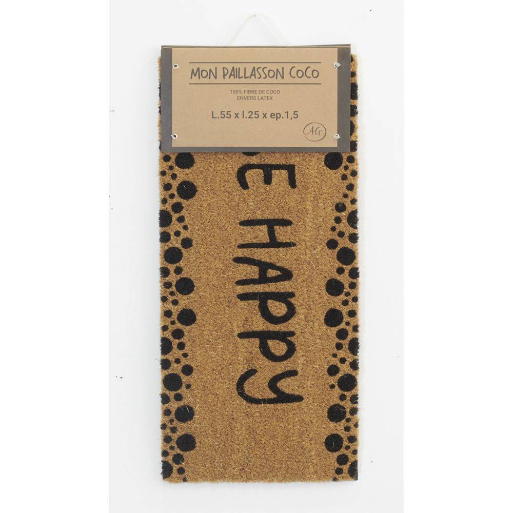 Aubry Gaspard - Petit paillasson Be Happy en coco Be happy - Imagen 3