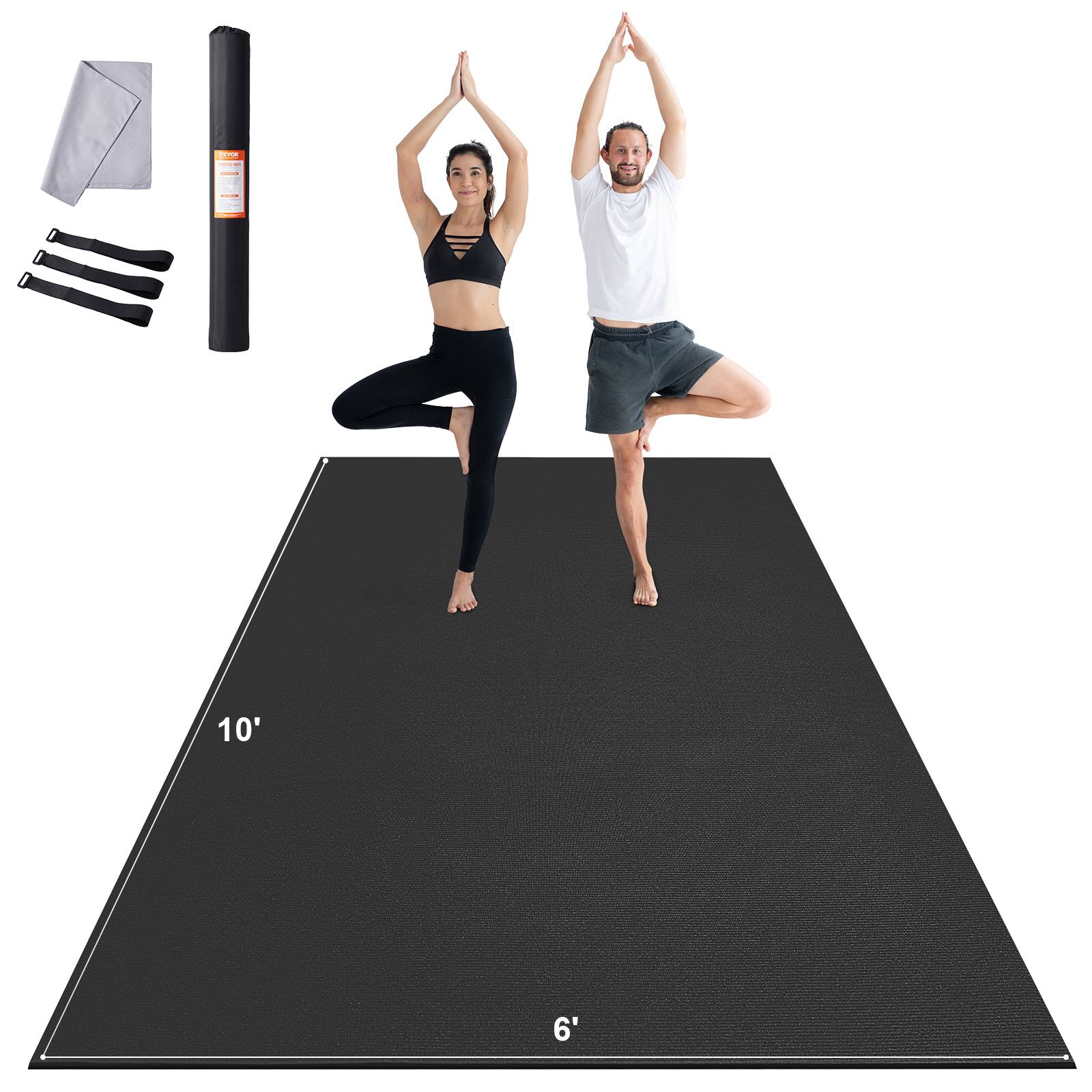 Vevor - VEVOR Tapis de yoga antidérapant tapis d'entraînement 3050 x 1830 mm pilates